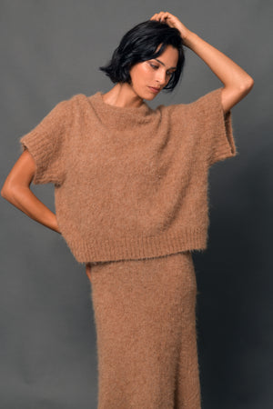 A set dress and sweater in brushed Alpaca wool. 