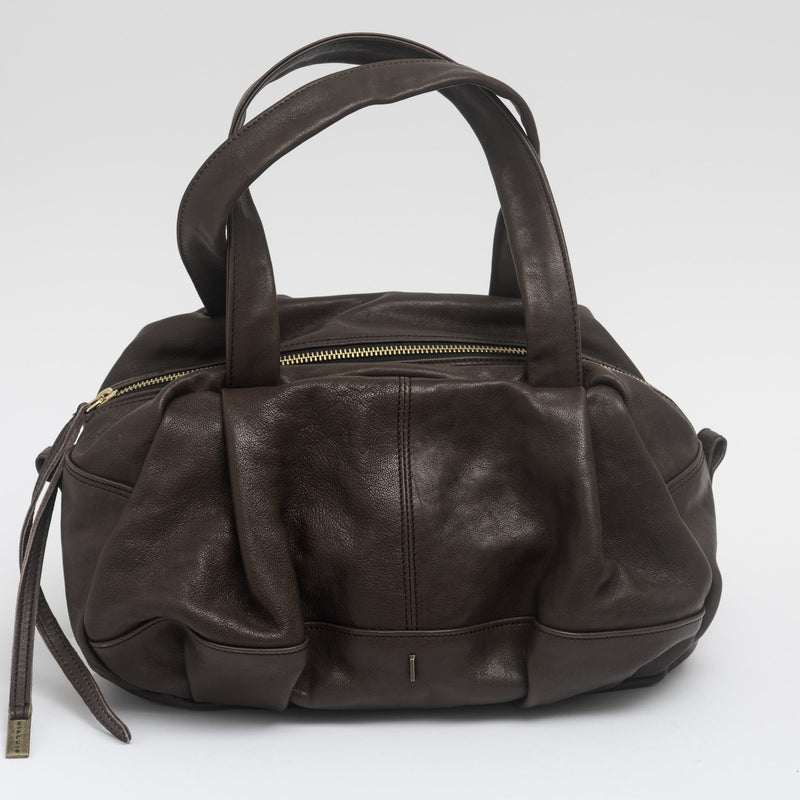 Chocolate Brown Leather Bag