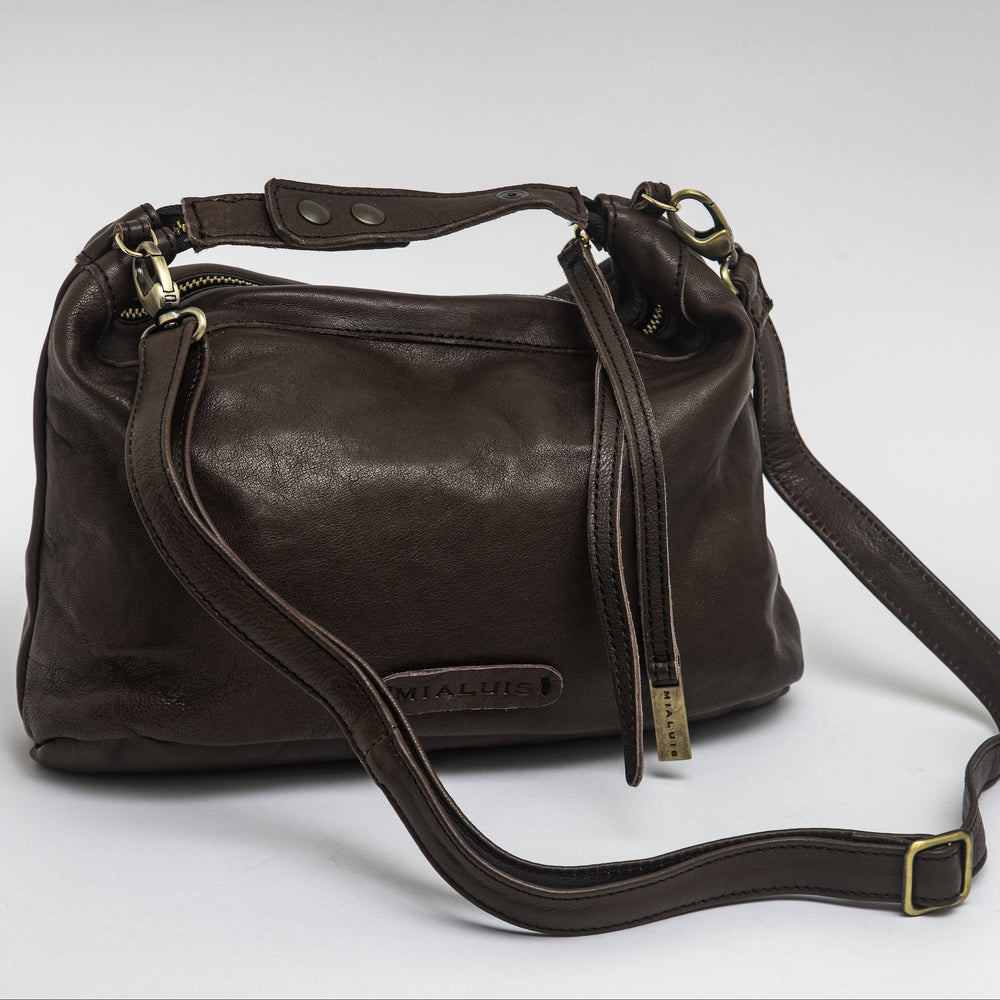 Women's Leather Bag "Marty" Cioccolato