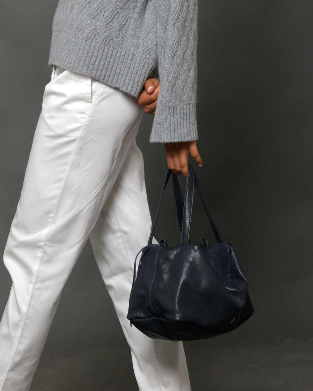 Women's Nappa Leather Duffel Bag "Bobo"