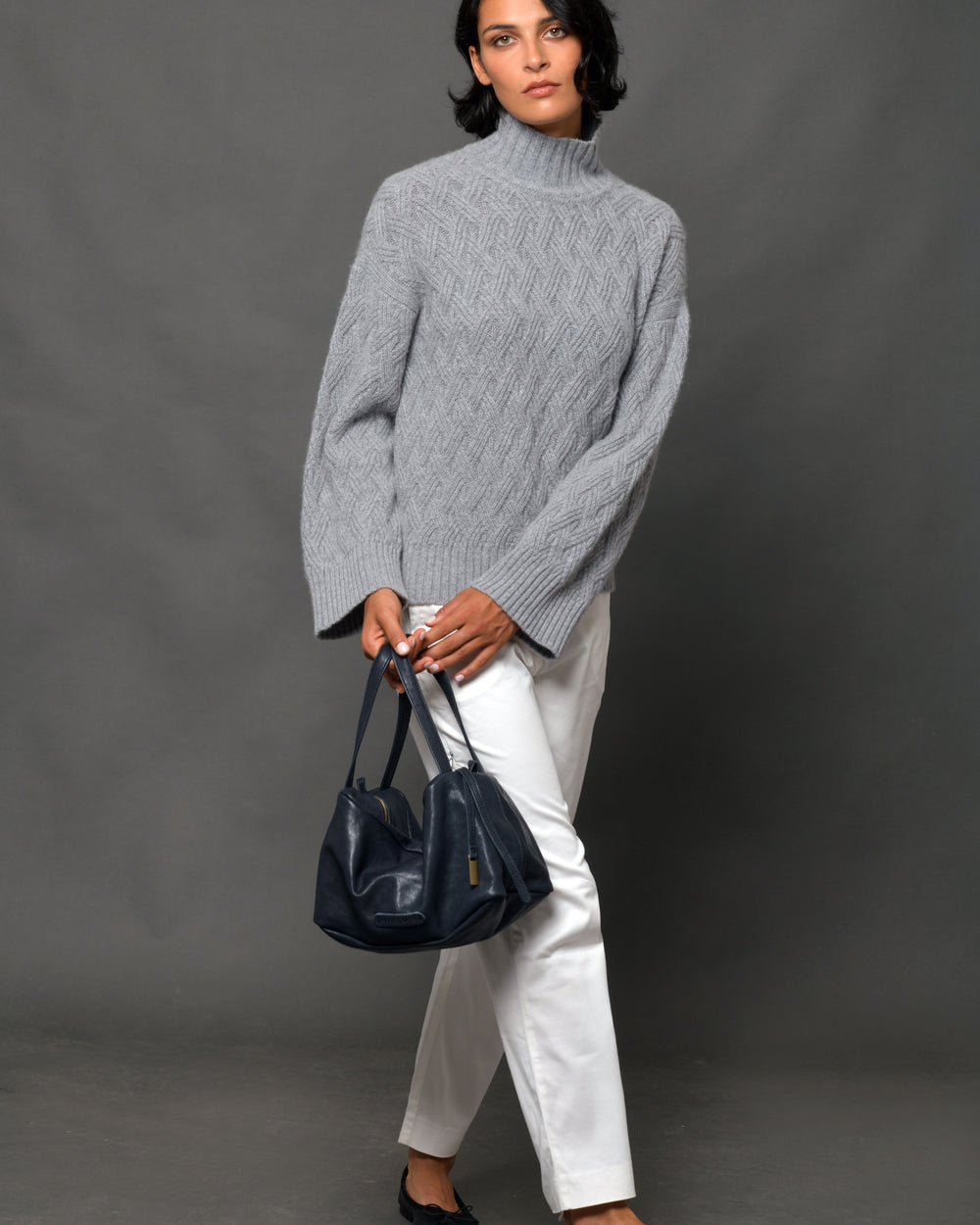 Women's Nappa Leather Duffel Bag "Bobo"