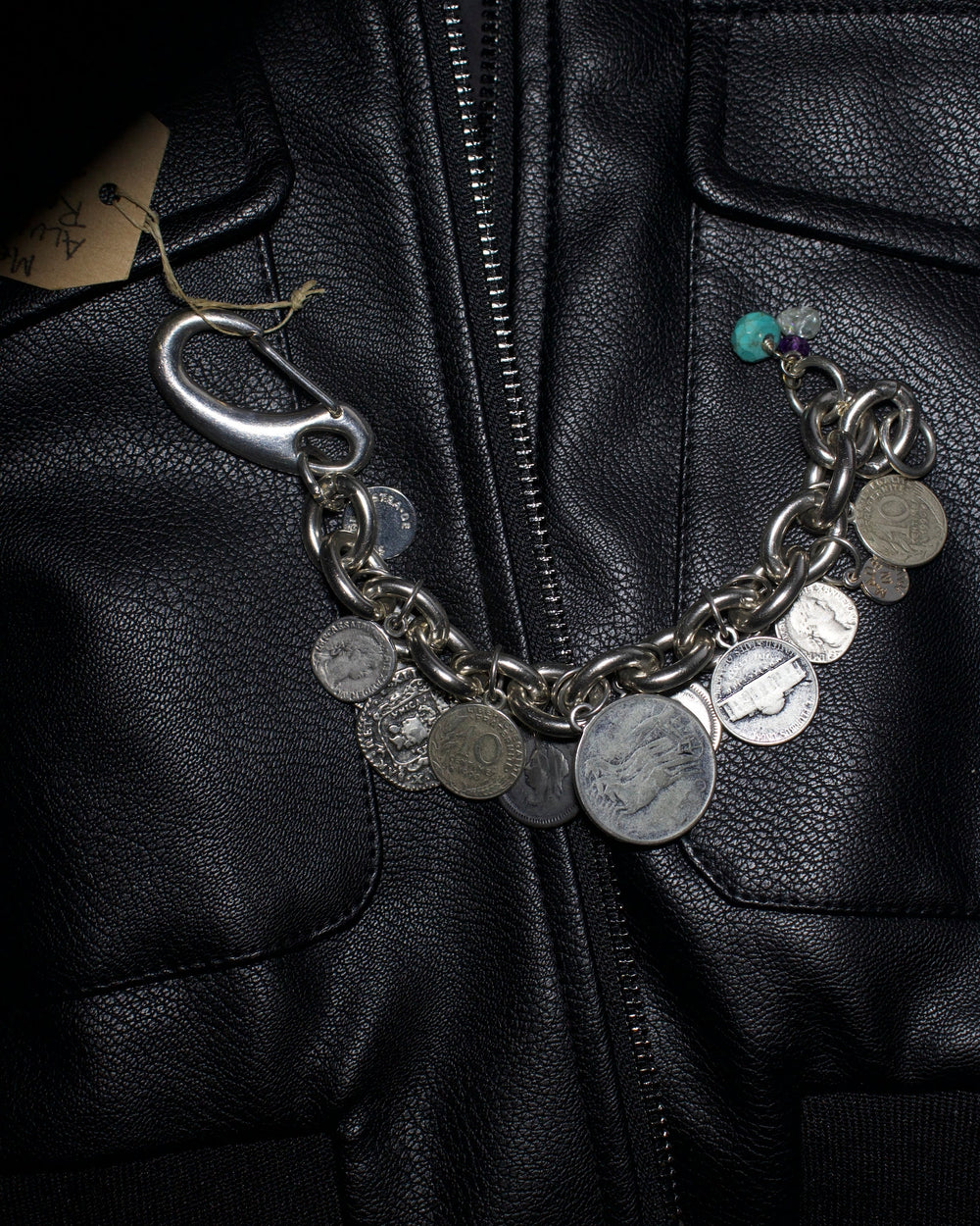 Women's Coin Bracelet "I Travel Alone"