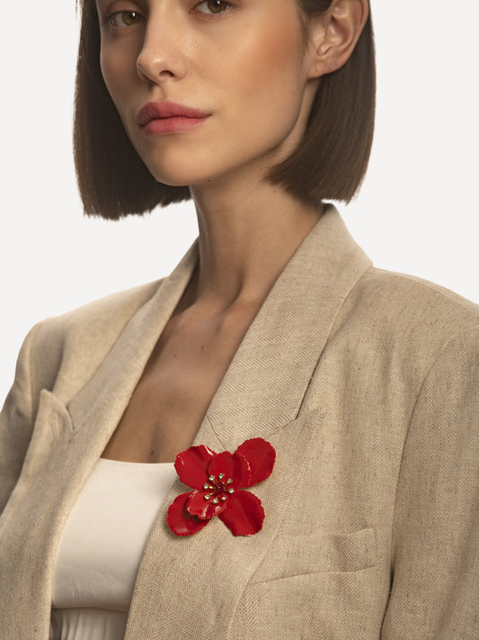 Brooch Floral-Motif