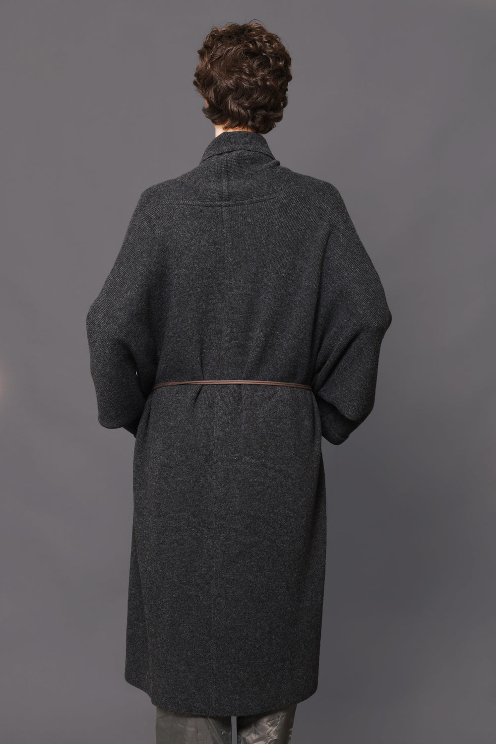 Women's Anthracite Wool Coat 