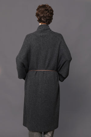 Women's Anthracite Wool Coat 