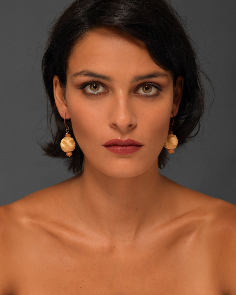 Women's Drop Earrings "Caramello"