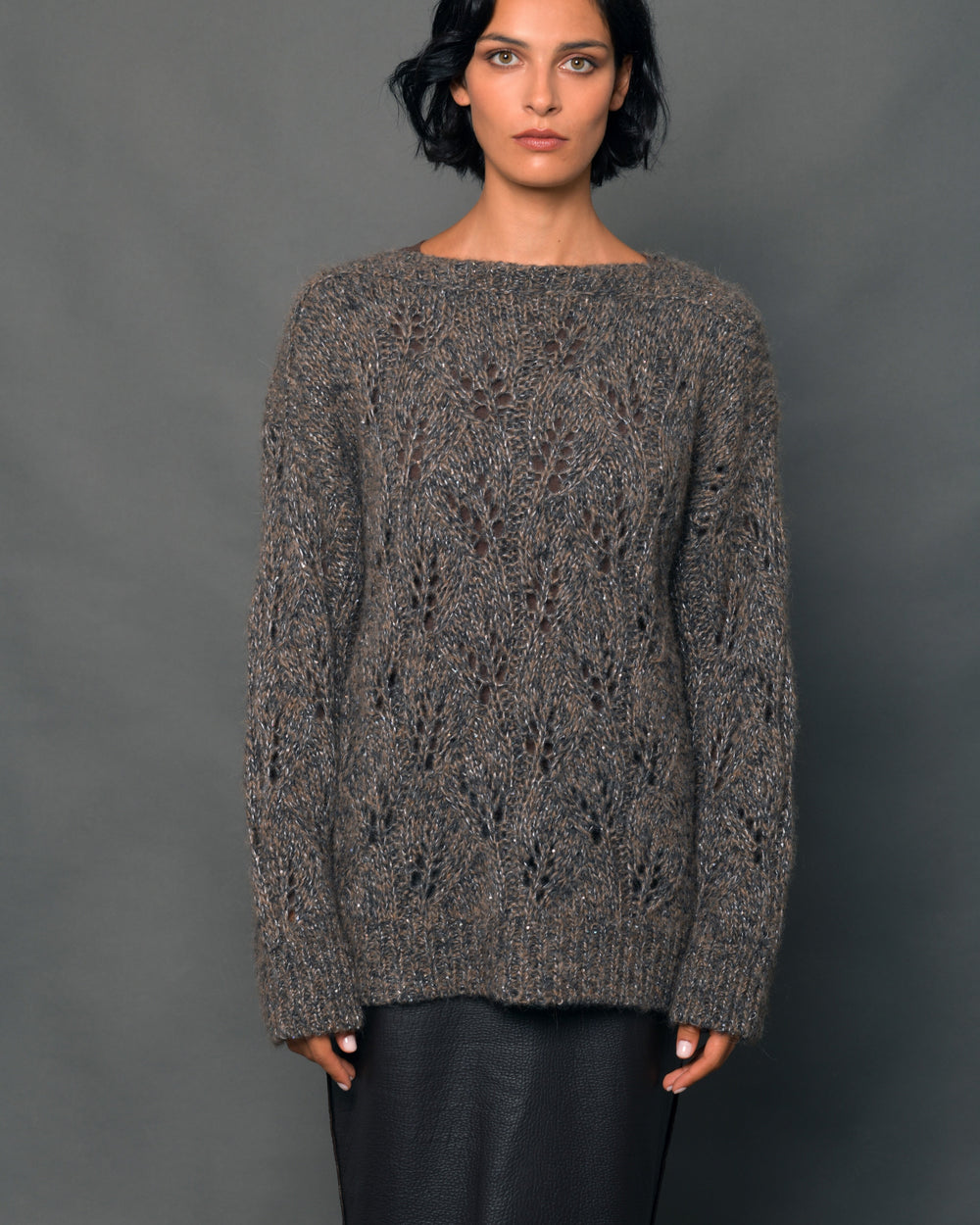 Women's Alpaca Wool Boatneck Sweater