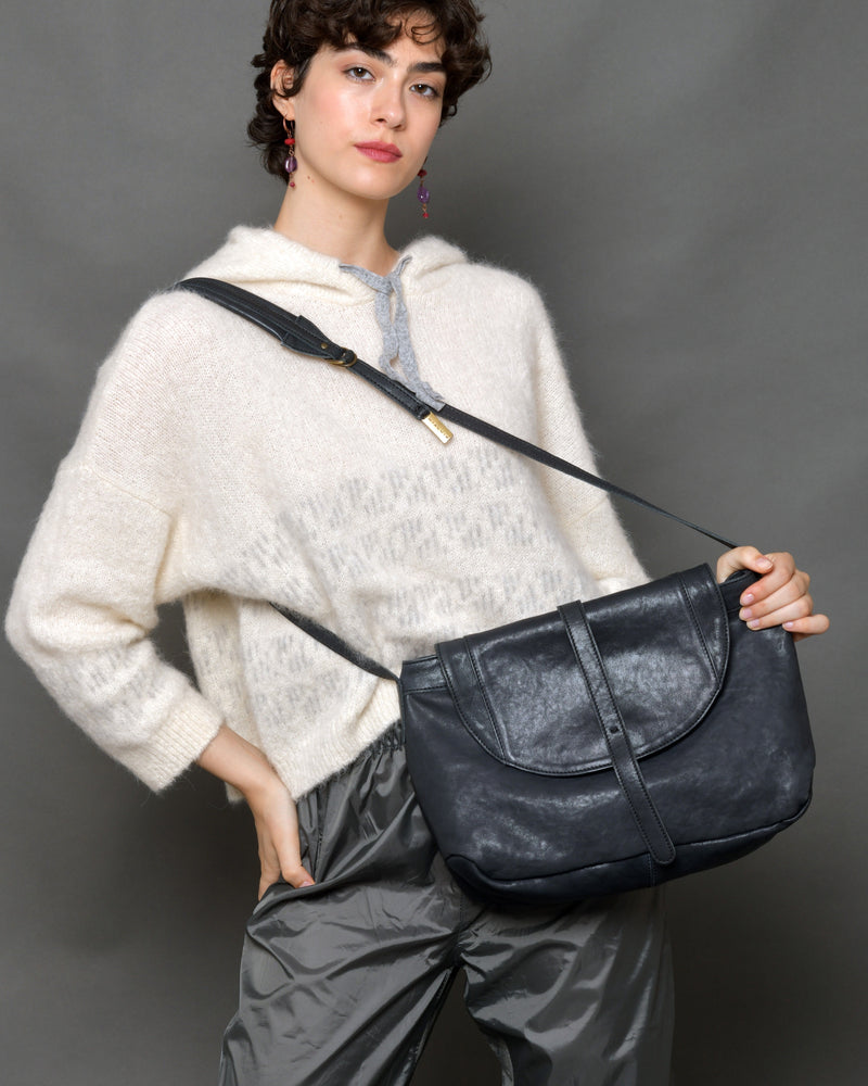 Women's Leather Saddle Bag "Do"