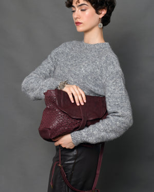 Women's Leather Saddle Bag "Do"