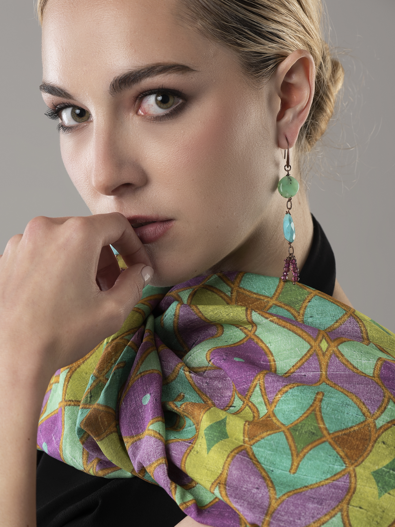Drop Earrings “Le Ciel Bleu” Turquoise