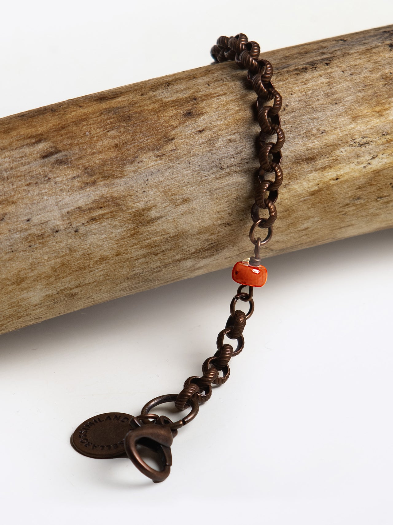 Unisex Bracelet “Tobago” Coral Bamboo