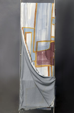 Women's Silk Cashmere Stole "Le Finestre sul Mare"