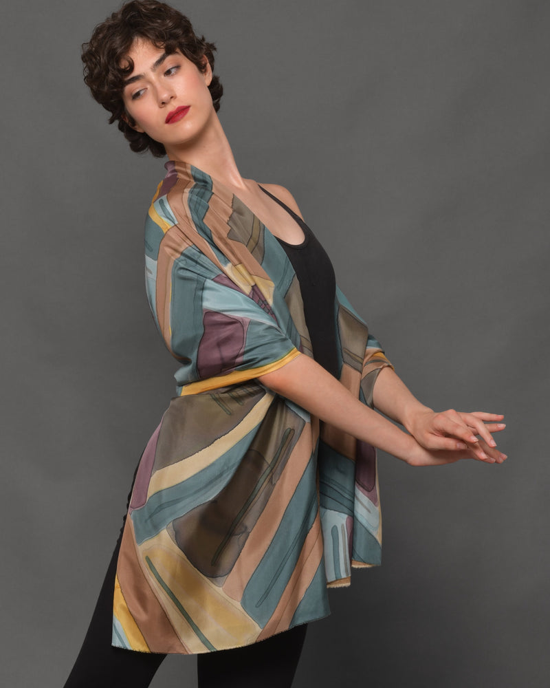 Women's Silk & Cashmere Stole "Giada"