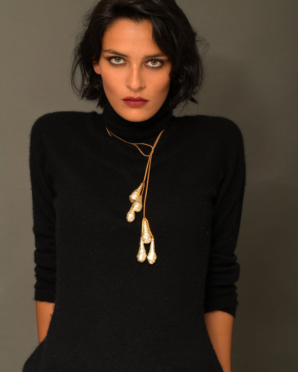 Women's Pendant Necklace “Moon Drops”