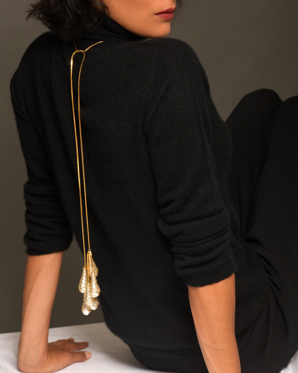 Women's Pendant Necklace “Moon Drops”