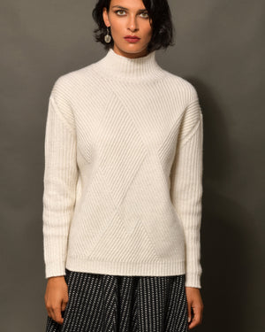 Women's Cashmere Mock Turtleneck Sweater