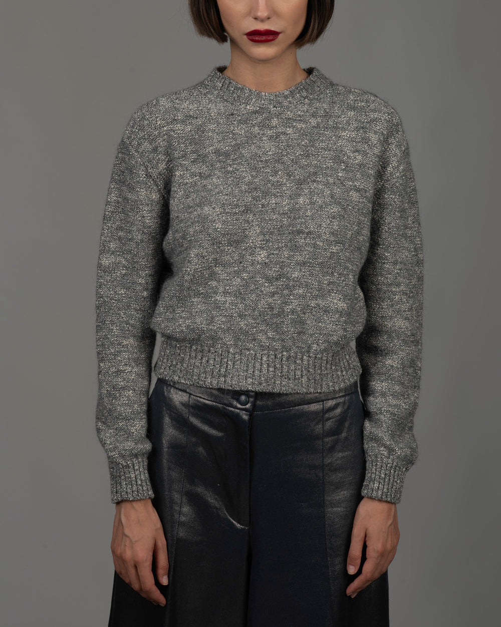 Women's Wool Blend Crew-Neck Sweater