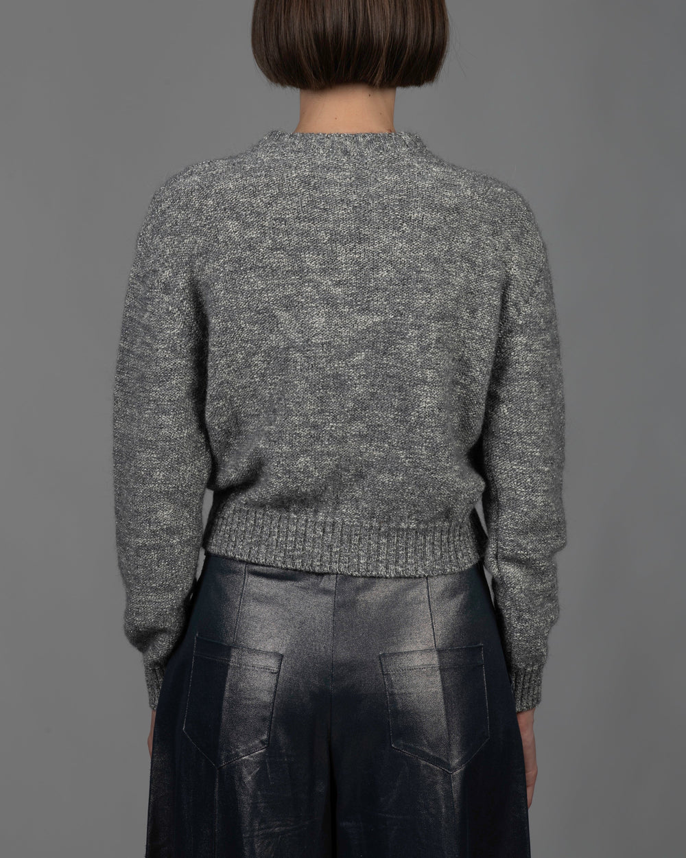 Women's Wool Blend Crew-Neck Sweater
