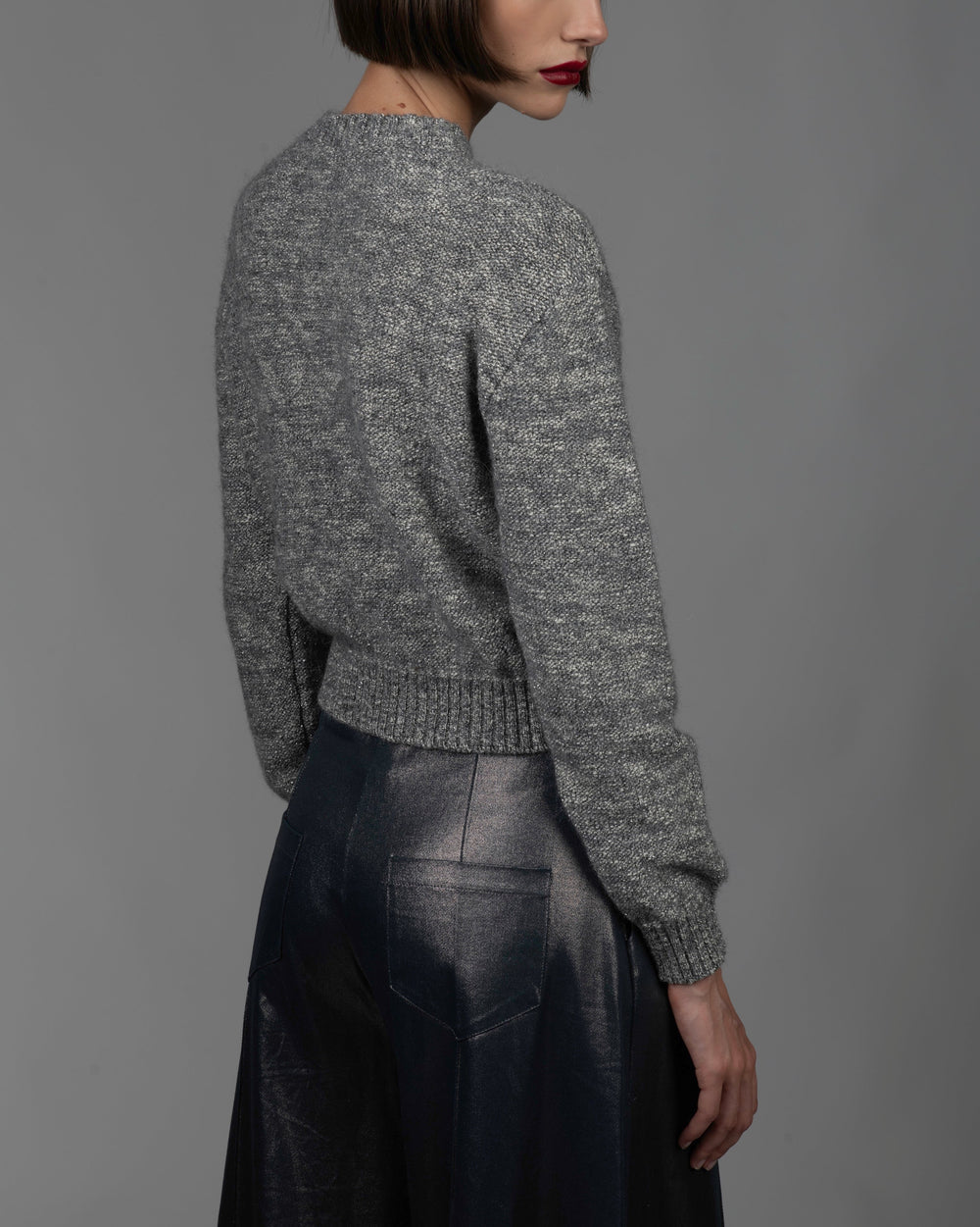 Women's Wool Blend Crew-Neck Sweater