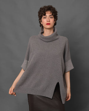 Women's Cashmere Cape Sweater Sequins