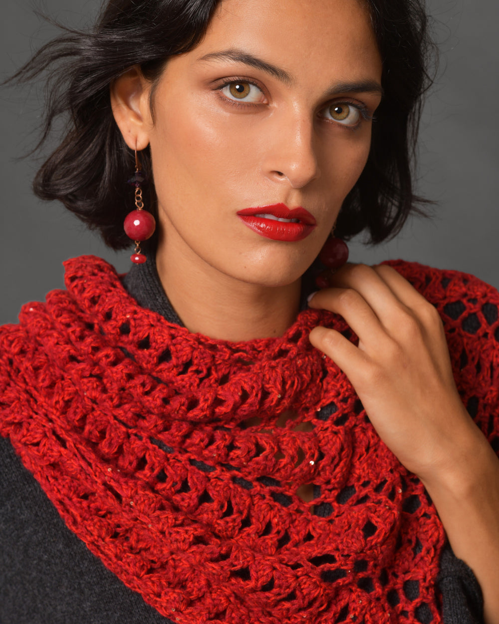 Women's Drop Earrings "Maxy Reds"