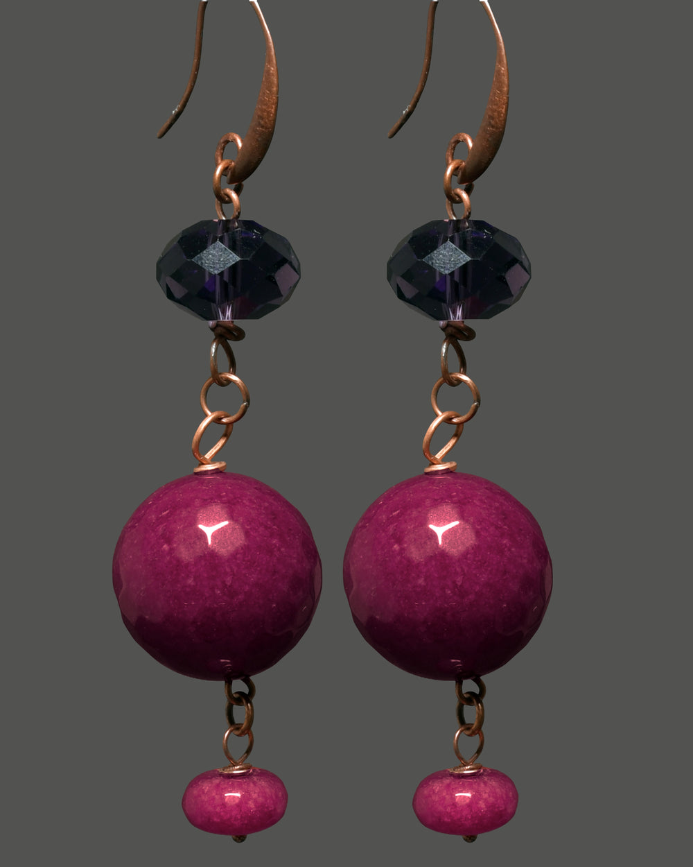Women's Drop Earrings "Maxy Reds"