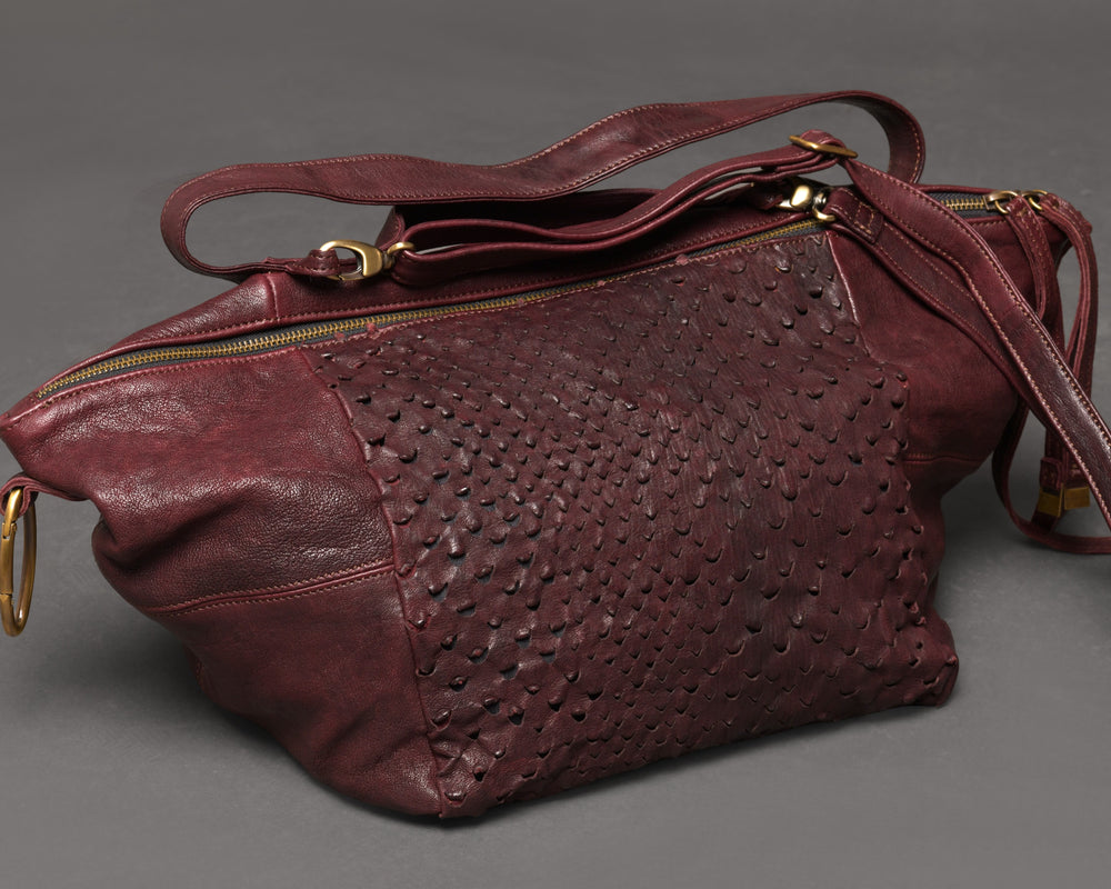 Women's Leather Tote “Mina” Granata