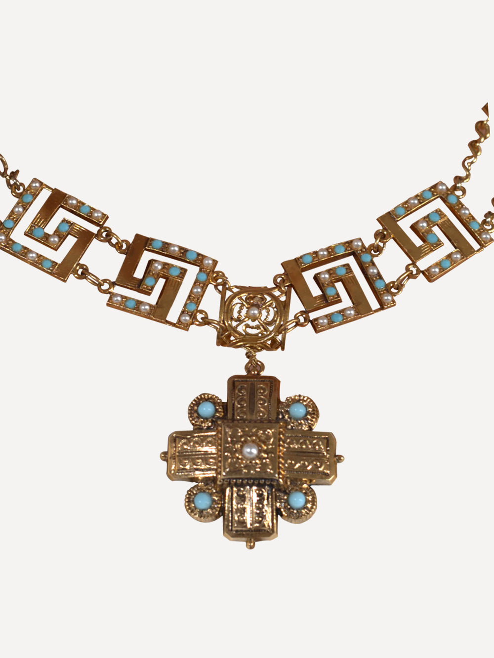 Pendant Necklace Greek Cross