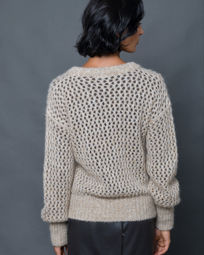 Women's Alpaca Wool V-Neck Sweater