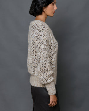Women's Alpaca Wool V-Neck Sweater