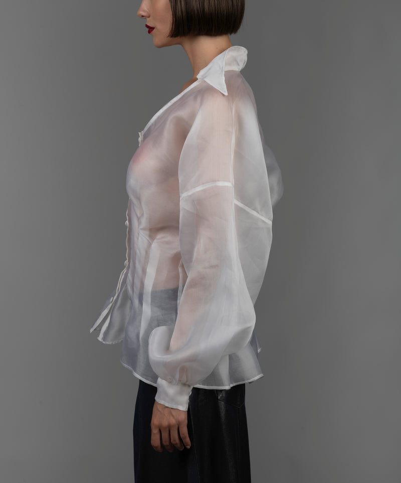 Organza Silk Blouse White