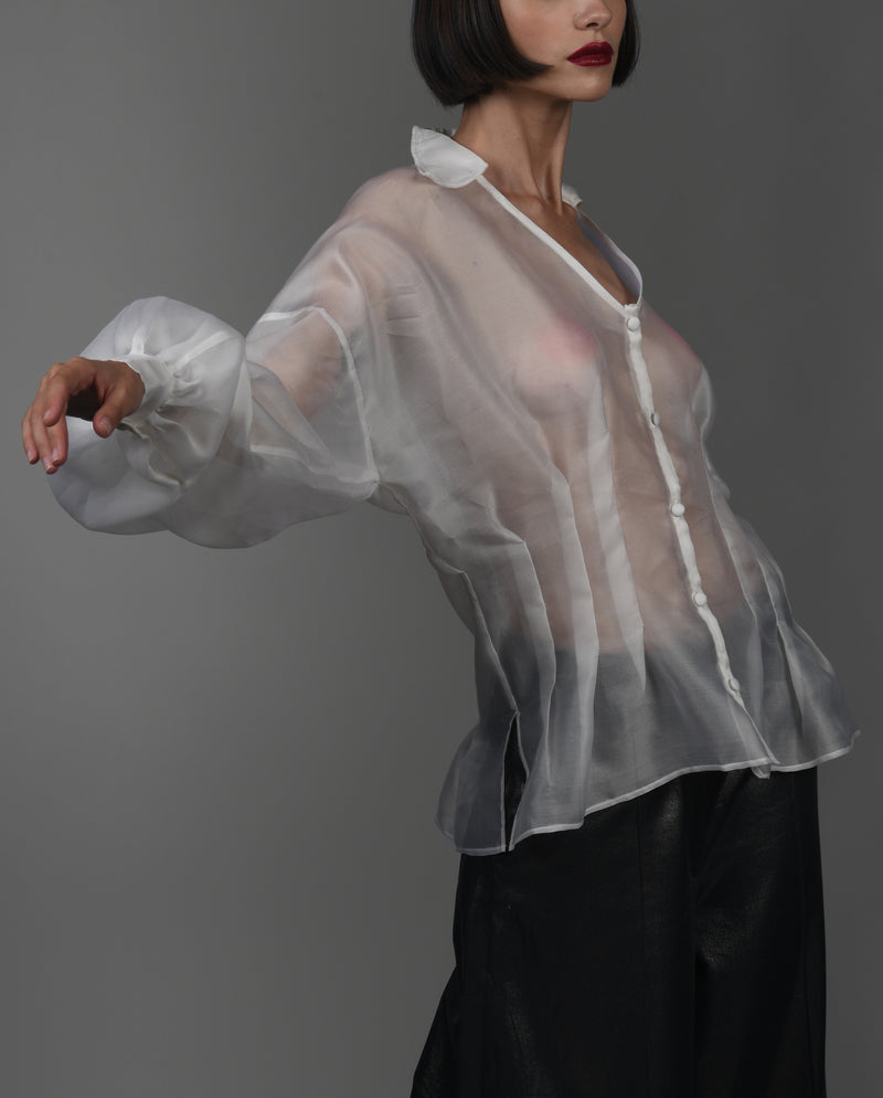 Organza Silk Blouse White
