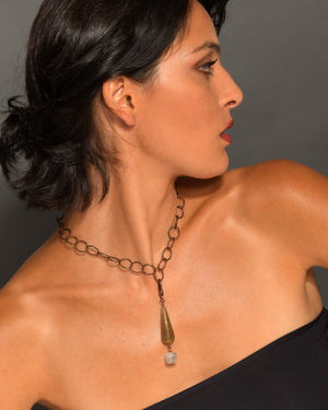 Women's Pendant Necklace "Drops in the Air"