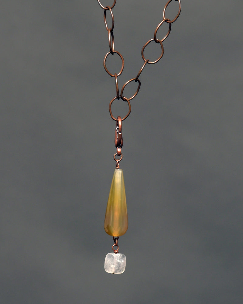 Women's Pendant Necklace "Drops in the Air"