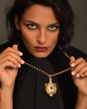 Women's Pendant Necklace Perfume Holder
