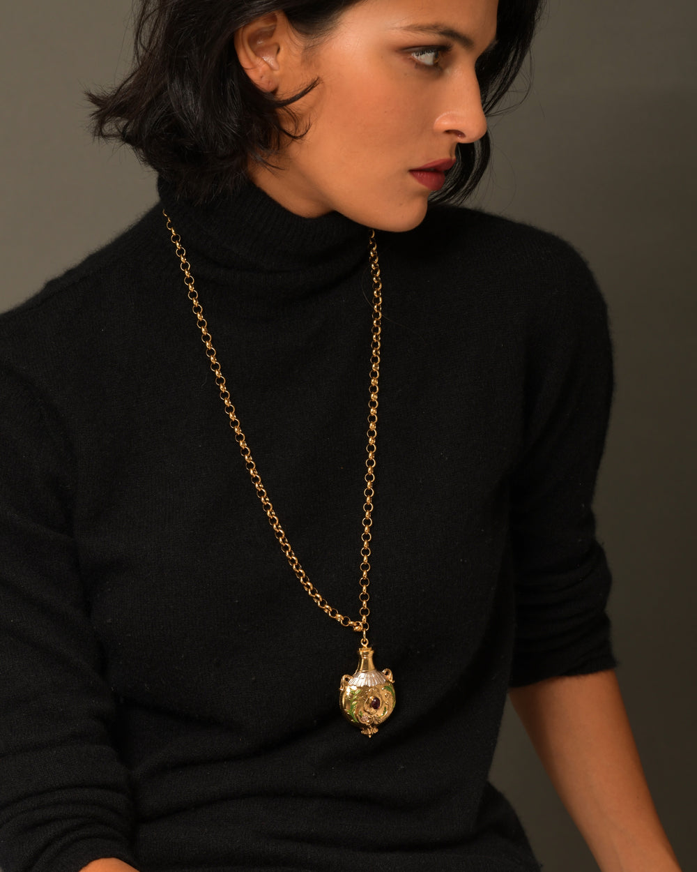 Women's Pendant Necklace Perfume Holder