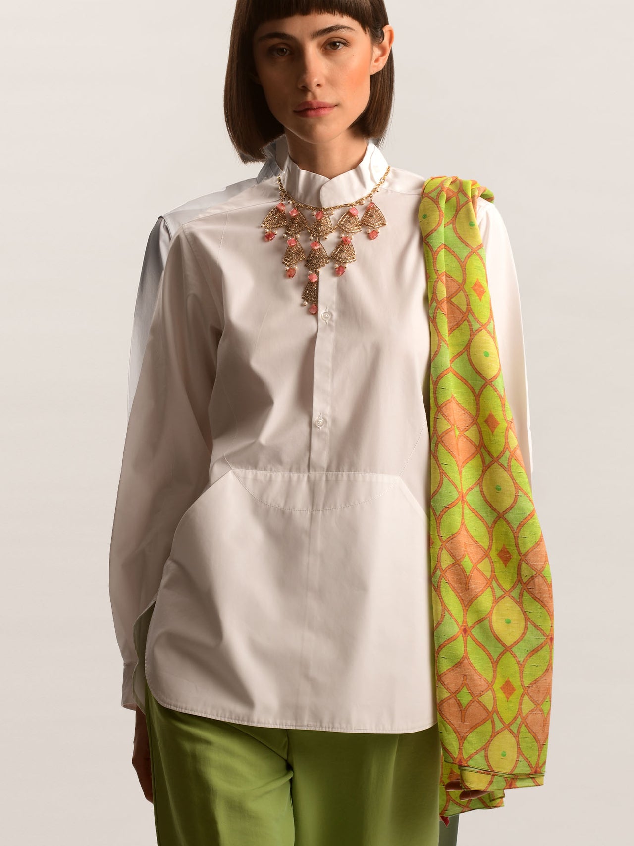 Cotton Poplin Shirt “Andrea”