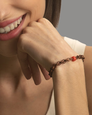 Bracelet Caribbean "Tobago" Coral Bamboo