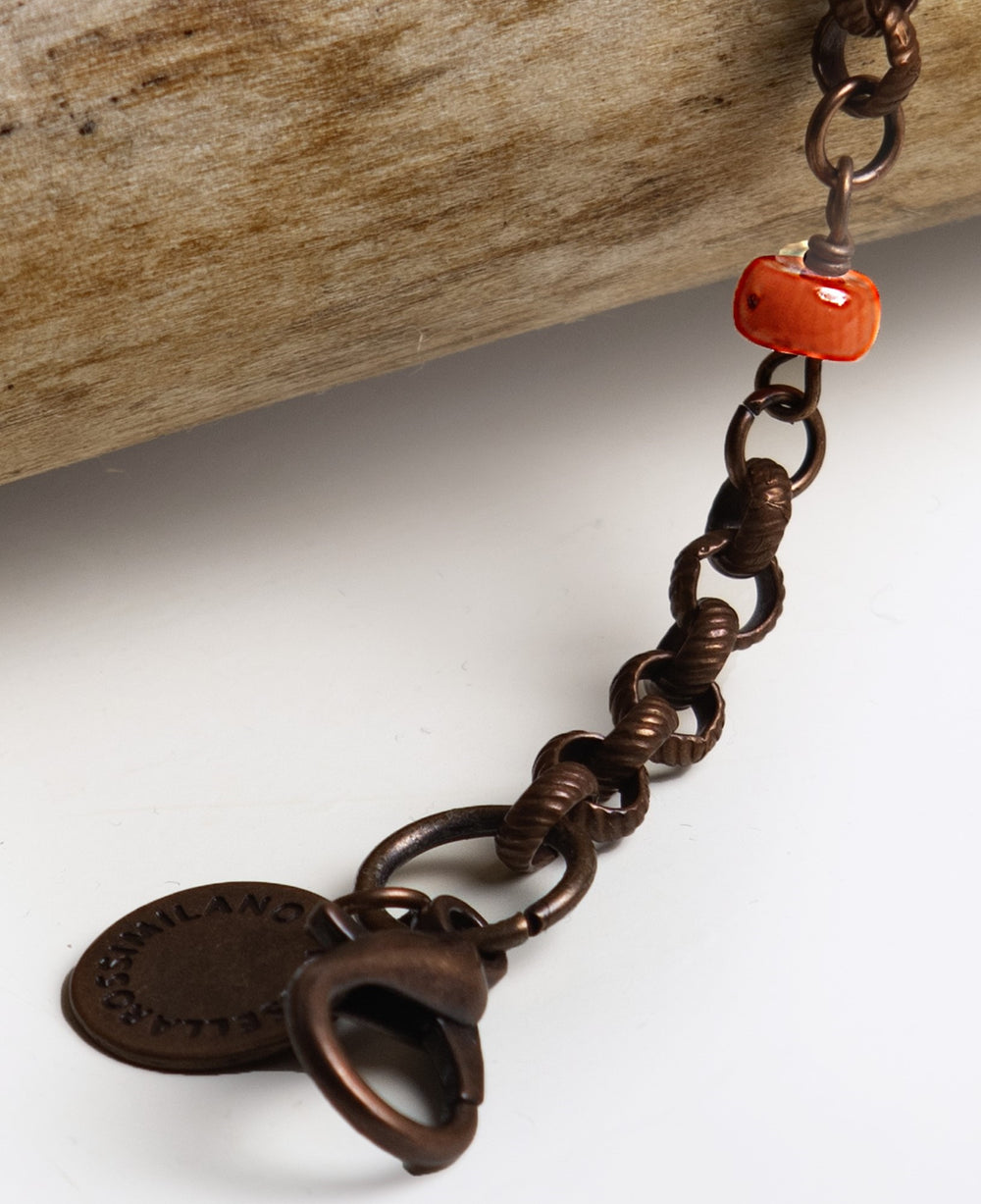 Bracelet Caribbean "Tobago" Coral Bamboo