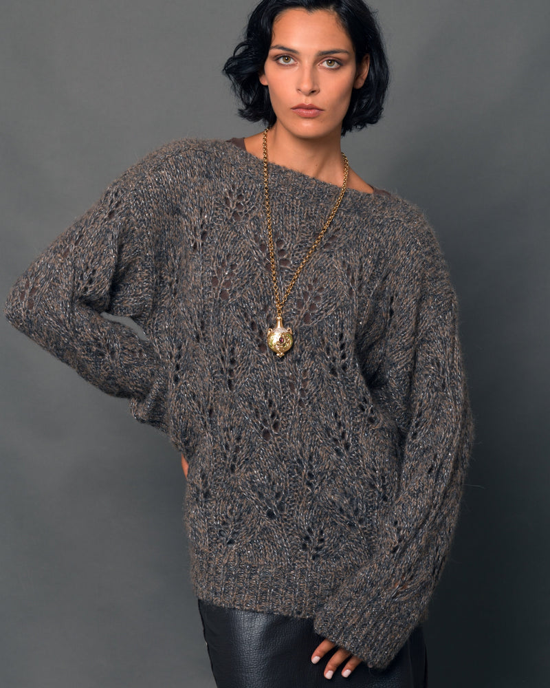 Women's Alpaca Boatneck Sweater