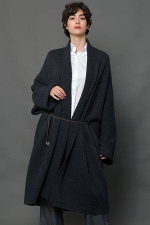 Women's Double-Faced Wool Belted Coat 